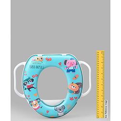 Babyhug Soft Cushioned Animal Print Baby Potty Seat- Blue