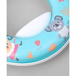 Babyhug Soft Cushioned Animal Print Baby Potty Seat- Blue