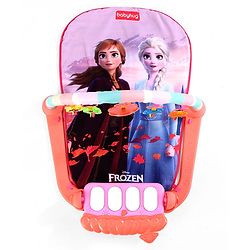 Babyhug Disney Frozen Baby Kick and Play Piano Play Gym with Lights and Music - Orange| 5 Hanging Rattles with Musical Keyboard| Ideal Gifting Option - Multicolor
