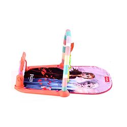 Babyhug Disney Frozen Baby Kick and Play Piano Play Gym with Lights and Music - Orange| 5 Hanging Rattles with Musical Keyboard| Ideal Gifting Option - Multicolor