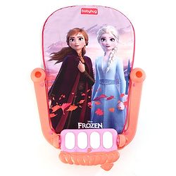 Babyhug Disney Frozen Baby Kick and Play Piano Play Gym with Lights and Music - Orange| 5 Hanging Rattles with Musical Keyboard| Ideal Gifting Option - Multicolor