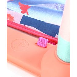 Babyhug Disney Frozen Baby Kick and Play Piano Play Gym with Lights and Music - Orange| 5 Hanging Rattles with Musical Keyboard| Ideal Gifting Option - Multicolor