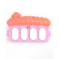 Babyhug Disney Frozen Baby Kick and Play Piano Play Gym with Lights and Music - Orange| 5 Hanging Rattles with Musical Keyboard| Ideal Gifting Option - Multicolor
