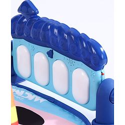 Babyhug Disney Frozen Baby Kick and Play Piano Play Gym with Lights and Music - Orange| 5 Hanging Rattles with Musical Keyboard| Ideal Gifting Option - Multicolor