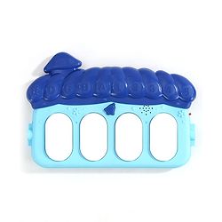 Babyhug Disney Frozen Baby Kick and Play Piano Play Gym with Lights and Music - Orange| 5 Hanging Rattles with Musical Keyboard| Ideal Gifting Option - Multicolor