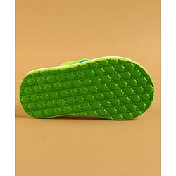 Cute Walk by Babyhug Flip Flops with Backstrap & Sea life Theme - Light Green