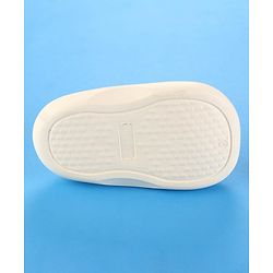 Cute Walk by Babyhug Clogs with Back Strap & Bunny Applique - White