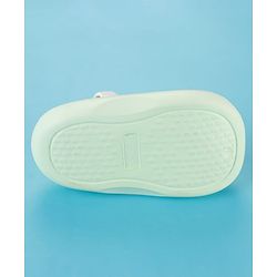 Cute Walk by Babyhug Clogs with Backstrap & Beach Theme Applique - Sea Green
