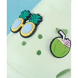 Cute Walk by Babyhug Clogs with Backstrap & Beach Theme Applique - Sea Green