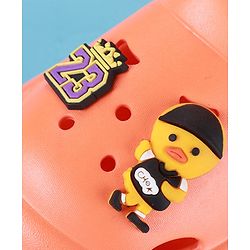 Cute Walk by Babyhug Clogs with Backstrap & Sport Theme Applique - Orange