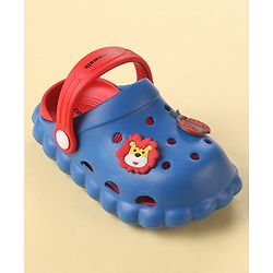 Cute Walk by Babyhug Clogs with Back Strap Closure & Animal Appliques - Blue