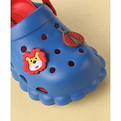 Cute Walk by Babyhug Clogs with Back Strap Closure & Animal Appliques - Blue