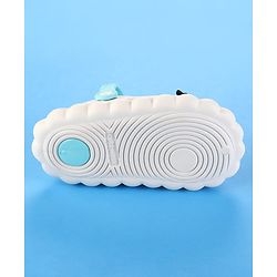 Cute Walk by Babyhug Clogs with Back Strap & Paper Plane Applique - Light Blue