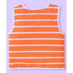 Babyhug 100% Cambric Woven Sleeveless  Front Open Jhabla with Beach Theme Print  Pack of 3 - Blue Coral & White