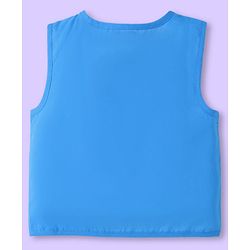 Babyhug 100% Cambric Woven Sleeveless  Front Open Jhabla with Beach Theme Print  Pack of 3 - Blue Coral & White