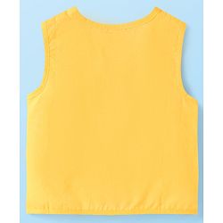 Babyhug Cambric Woven Front Open Sleeveless Vests With Striped & Star Print Pack Of 5 - Multicolour