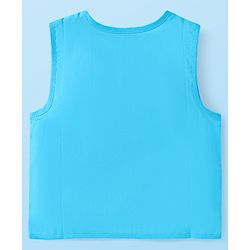 Babyhug 100% Cambric Woven Sleeveless Front Open Jhabla with Lion & Stripe Print  Pack of 3 - Yellow White & Blue
