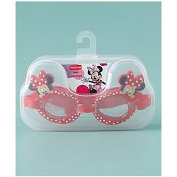 Babyhug Disney Swimming Goggles With Minnie Applique - Red