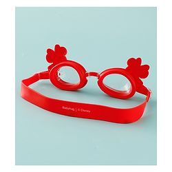 Babyhug Disney Swimming Goggles With Minnie Applique - Red