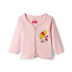 Babyhug Disney Interlock Knit Full Sleeves Jhablas with Winnie the Pooh Graphics Pack of 3 - Light Blue Lavender & Pink