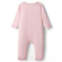 Babyhug Disney Interlock Knit Full Sleeves Front Open Rompers with Winnie the Pooh Graphics Pack of 3 - Pink Turquoise & Lilac