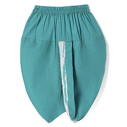 Babyhug Cotton Woven Full Sleeves Tie & Dye Kurta Dhoti Set - Blue