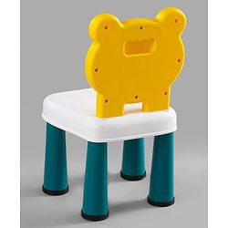 Babyhug Junior Study Kids Study Table and Chair Set with Storage|4 in 1 Multifunctional Desk Set for 3- 7 Years Kids|Upto 50 Kg Weight Capacity - Yellow
