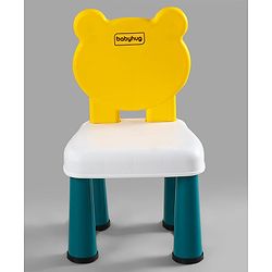 Babyhug Junior Study Kids Study Table and Chair Set with Storage|4 in 1 Multifunctional Desk Set for 3- 7 Years Kids|Upto 50 Kg Weight Capacity - Yellow