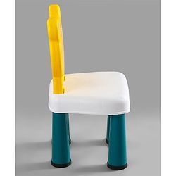 Babyhug Junior Study Kids Study Table and Chair Set with Storage|4 in 1 Multifunctional Desk Set for 3- 7 Years Kids|Upto 50 Kg Weight Capacity - Yellow