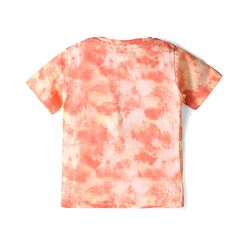 Babyhug Single Jersey Knit Half Sleeves Beach Theme T-Shirt & Shorts Set - Coral