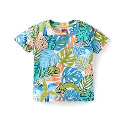 Babyhug Tshirt and Bottomwear Boy Half sleeves Shoulder-Snap Buttons