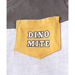 Babyhug Tshirt and Bottomwear Boy Half sleeves Shoulder-Snap Buttons