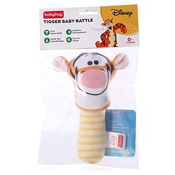 Babyhug Disney Tigger Hand Rattle |Disney Theme|Tigger Hand Rattle | Ideal for Babies| Safe, Fun & Stimulating for Infants | Helps Develop Motor Skills | Perfect Gift for Infants| BIS Certified