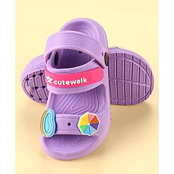 Cute Walk by Babyhug Clogs with Backstrap Gaming Applique - Navy Blue