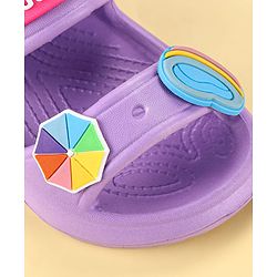 Cute Walk by Babyhug Clogs with Backstrap Gaming Applique - Navy Blue