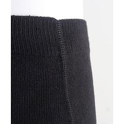 Cute Walk by Babyhug Knit Antibacterial Solid Footed Tights - Black