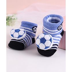 Cute Walk by Babyhug Sock Shoes with Football Applique - Lavender & White