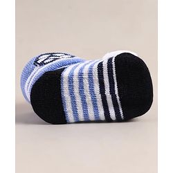 Cute Walk by Babyhug Sock Shoes with Football Applique - Lavender & White