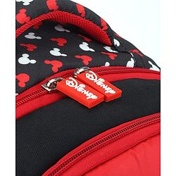 Babyhug Disney Mickey Mouse School Backpack|2 Main Compartments, 2 Front Pockets, 2 side Bottle Pockets|Water Resistant|Long lasting and Durable Zippers | Comfortable back cushioning | For School, Travel and Outdoors|Blue- 15.8 inches