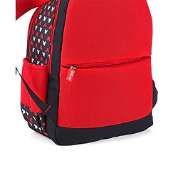 Babyhug Disney Mickey Mouse School Backpack|2 Main Compartments, 2 Front Pockets, 2 side Bottle Pockets|Water Resistant|Long lasting and Durable Zippers | Comfortable back cushioning | For School, Travel and Outdoors|Blue- 15.8 inches