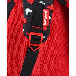 Babyhug Disney Mickey Mouse School Backpack|2 Main Compartments, 2 Front Pockets, 2 side Bottle Pockets|Water Resistant|Long lasting and Durable Zippers | Comfortable back cushioning | For School, Travel and Outdoors|Blue- 15.8 inches