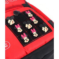 Babyhug Disney Mickey Mouse School Backpack|2 Main Compartments, 2 Front Pockets, 2 side Bottle Pockets|Water Resistant|Long lasting and Durable Zippers | Comfortable back cushioning | For School, Travel and Outdoors|Blue- 15.8 inches