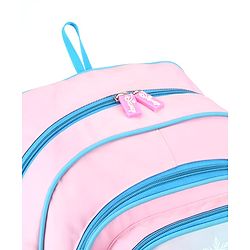 Babyhug Disney Frozen Tic-Tac-Toe School Backpack|2 Main Compartments, 2 Front Pockets, 2 side Bottle Pockets|Water Resistant|Long lasting and Durable Zippers | Comfortable back cushioning | For School, Travel and Outdoors|Lavender- 15.8 inches