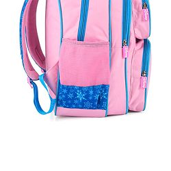 Babyhug Disney Frozen Tic-Tac-Toe School Backpack|2 Main Compartments, 2 Front Pockets, 2 side Bottle Pockets|Water Resistant|Long lasting and Durable Zippers | Comfortable back cushioning | For School, Travel and Outdoors|Lavender- 15.8 inches