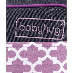 Babyhug Vogue Mini & Compact Denim Diaper Bag Quatrefoil Design - Purple
