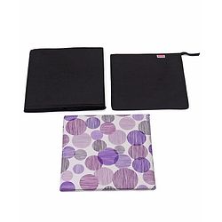 Babyhug Sto-Sit Foldable Storage Box Cum Stool - Black & Blue Heart