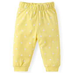 Babyhug Disney Single Jersey Knit Full Sleeves Night Suit with Minnie Mouse Graphics - Yellow