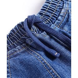 Babyhug Full Length Washed Denim Jeans - Blue