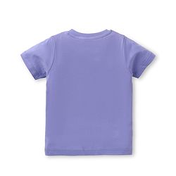Babyhug Cotton Knit Half Sleeves T-Shirts With Animal Print Pack Of 3 - Yellow & Purple
