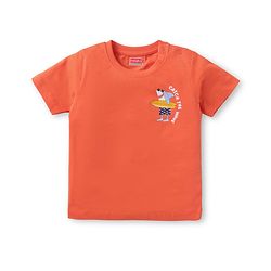 Babyhug Cotton Knit Half Sleeves T-Shirts With Animal Print Pack Of 3 - Yellow & Purple